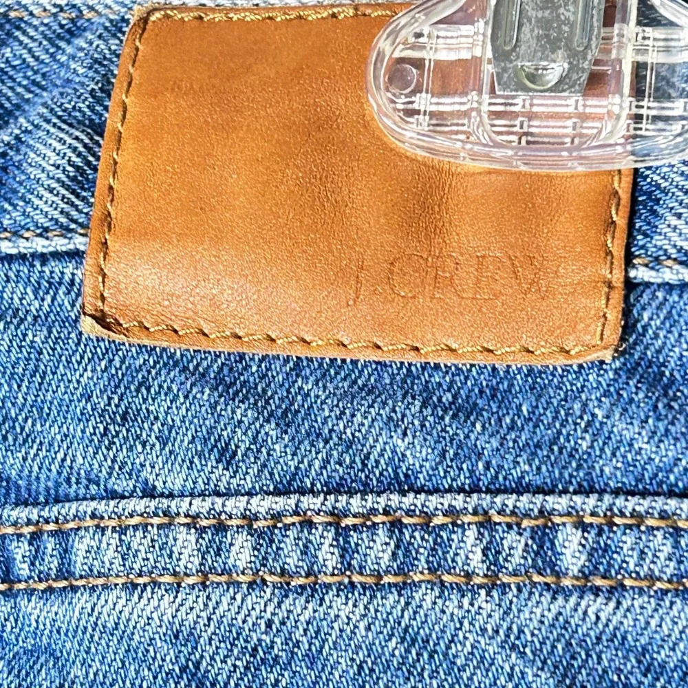 J Crew 34x32‎ Mens Button Fly Denim Jeans Blue Classic Straight Leg